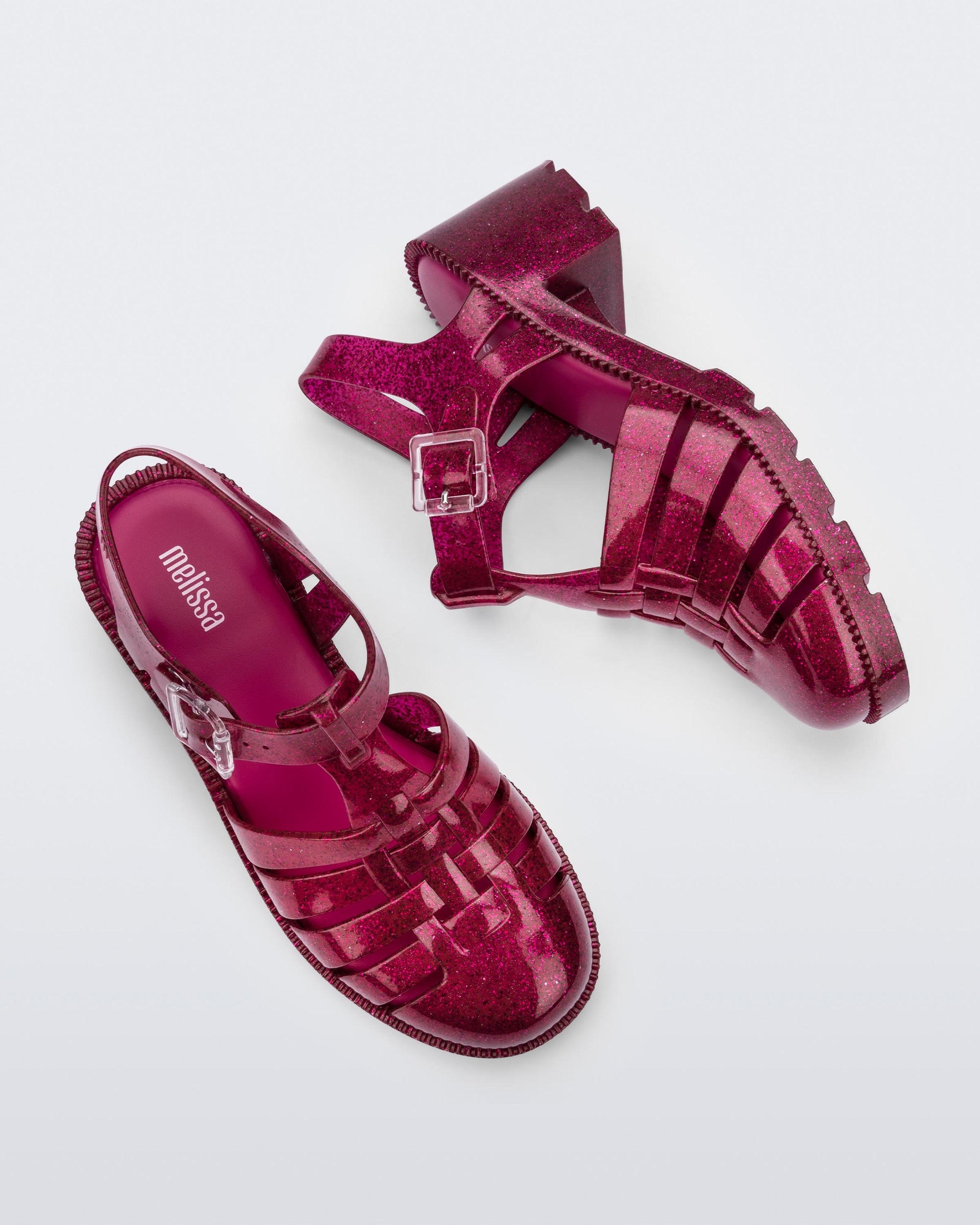 Melissa - Possession Jelly Fisherman Heel - Glitter Pink -