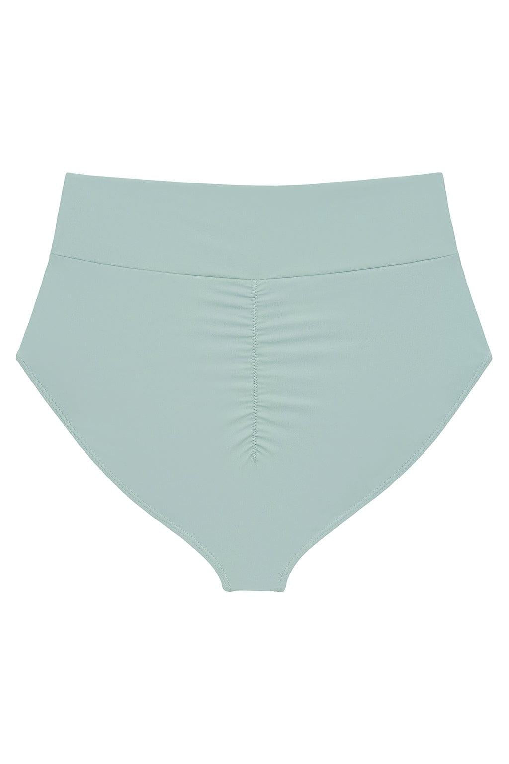 Montce - Powder Blue Full Coverage High Rise Bikini Bottom -