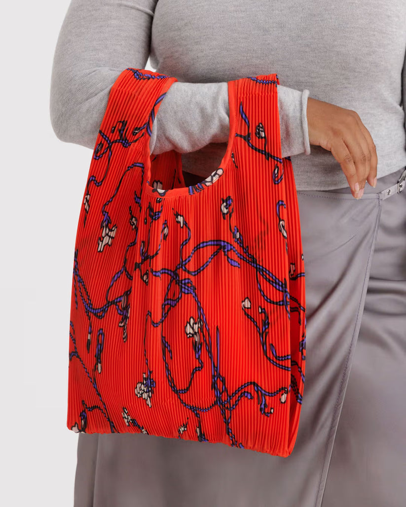 Baggu - Pleated Baggu - Red Snapdragon -