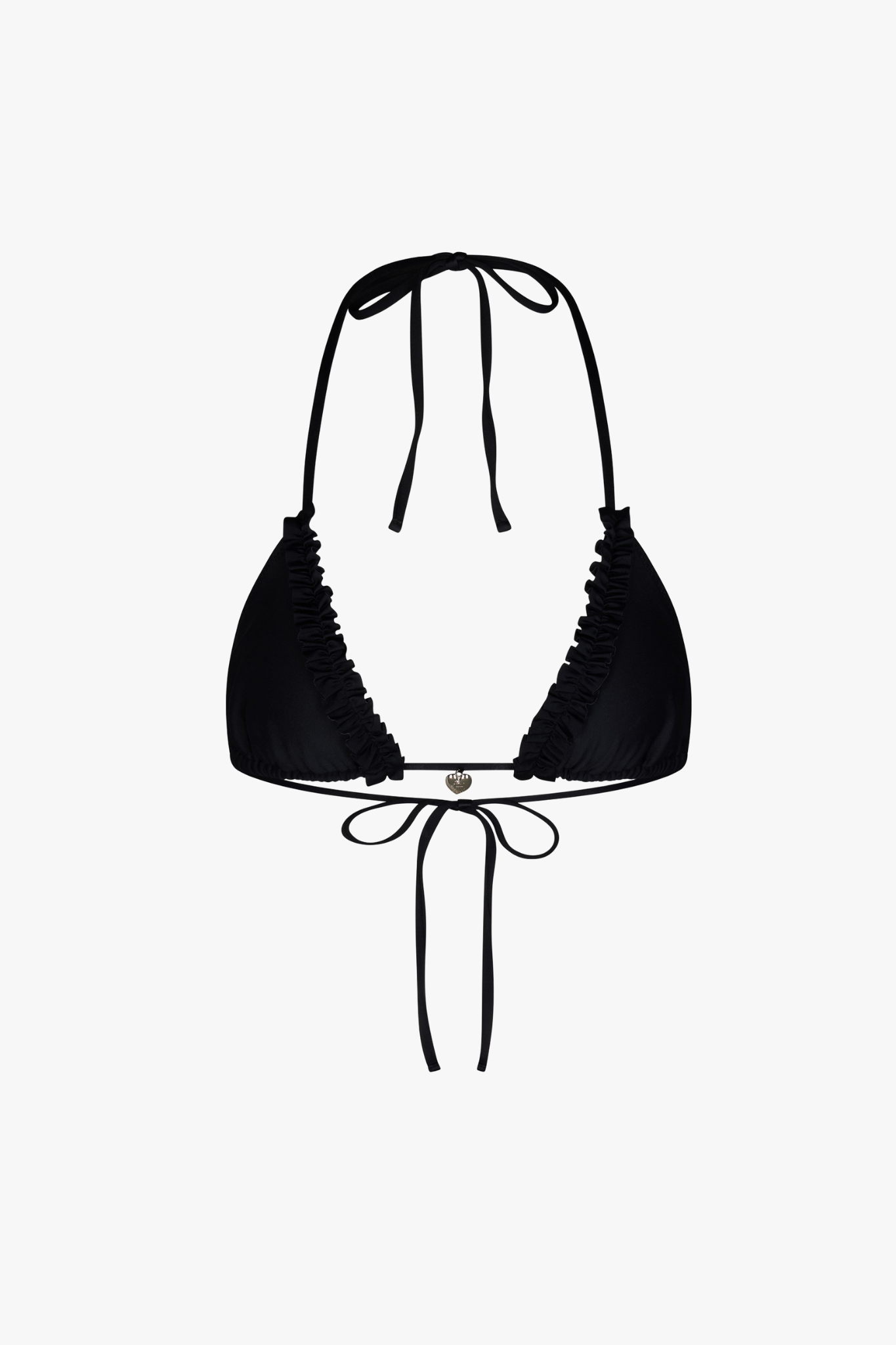 Rat Boi - Ruffle Charm Bikini Top - Onyx -