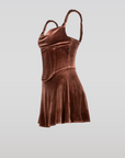 SAEMDI - WREN CORSET VELVET DRESS -