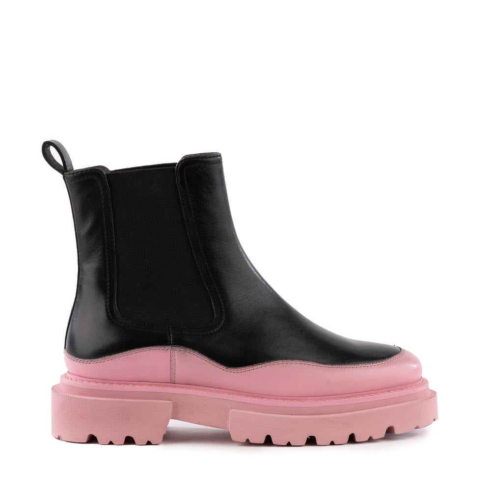 Black hotsell pink boots