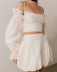 SAEMDI - UNA BUBBLE MINI SKIRT -