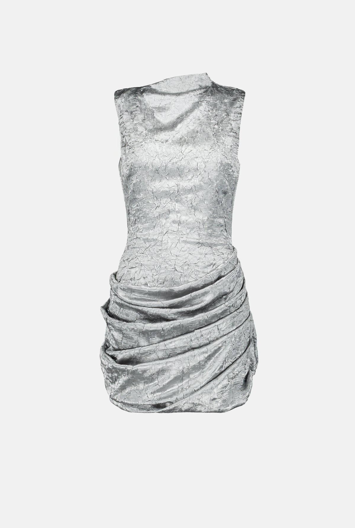 Saemdi - Tulip Crinkled Satin Dress -