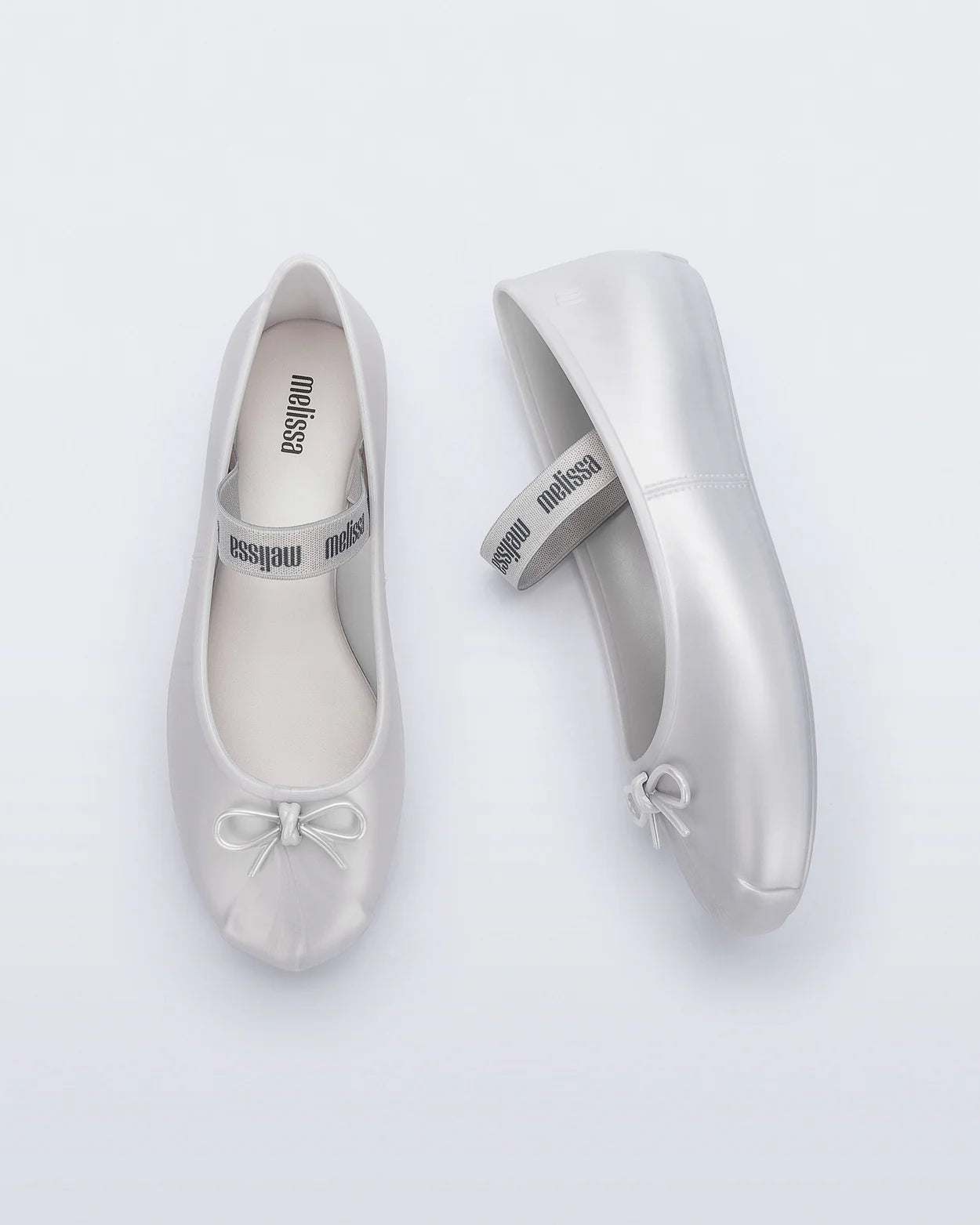 Melissa - Sophie Ballet Flat - Pearly White -