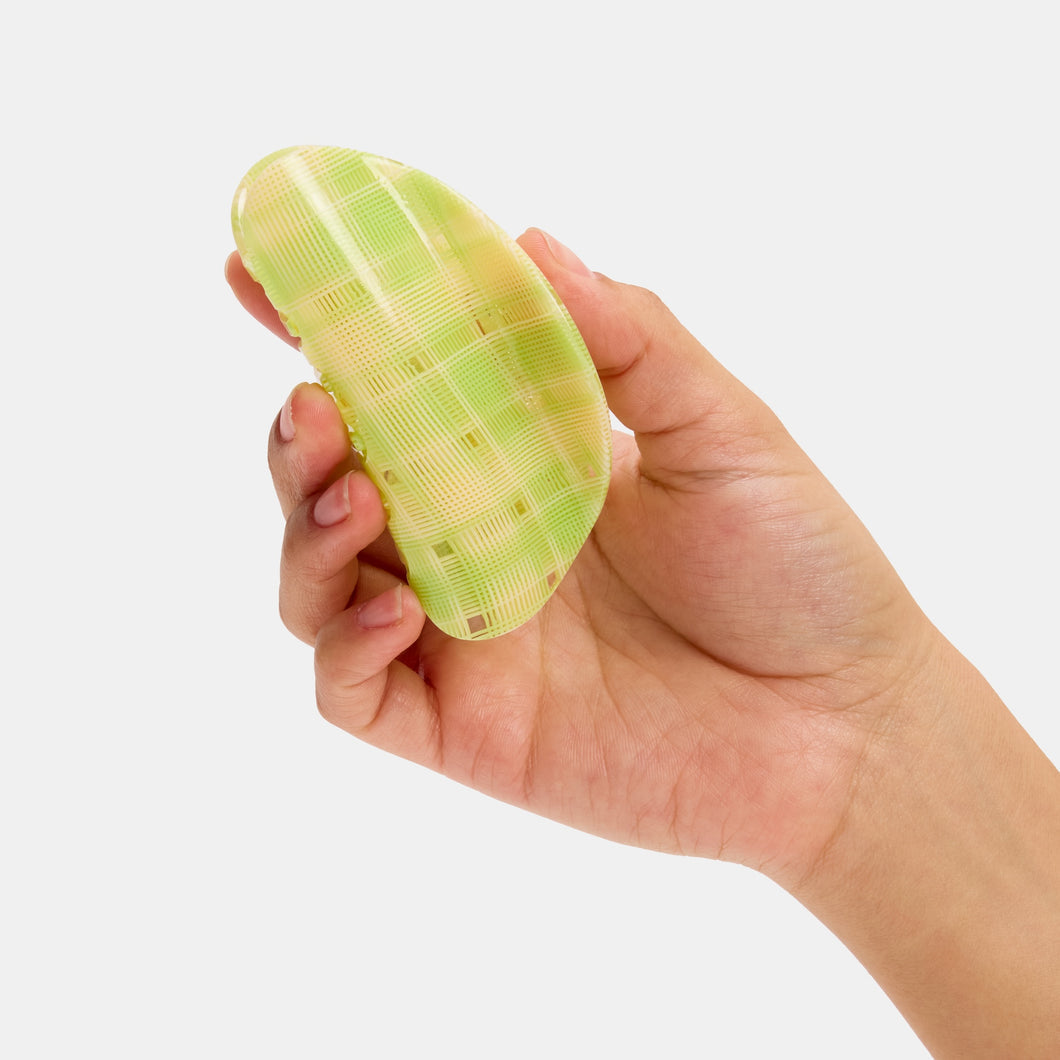 Chunks - Suki Claw - Lime + Cream Plaid -