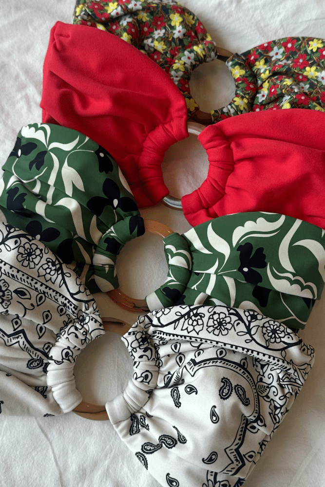 Montce - Veronica Floral Tori Ties Bandeau Bikini Top -