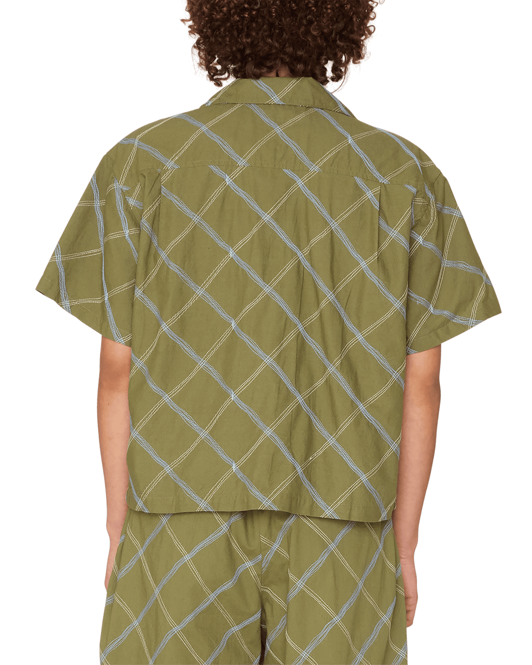 Obey - Lilith Diamond Stitch Shirt - Olivine Multi -