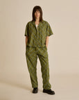 Obey - Lilith Diamond Stitch Shirt - Olivine Multi -
