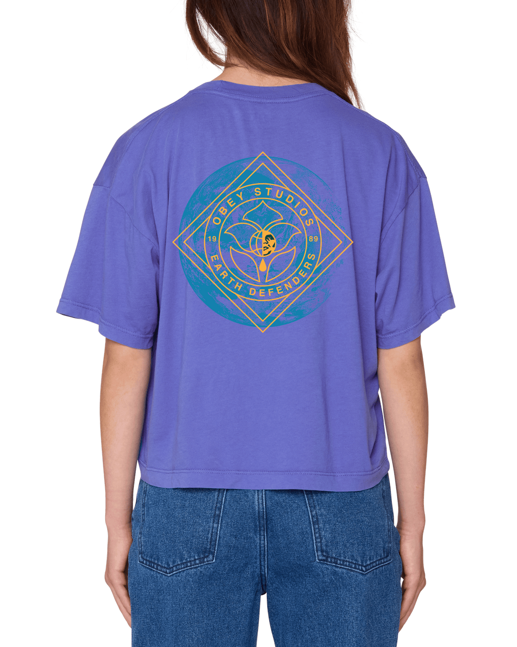 Obey - Earth Defenders T-Shirt - Electric Indigo -