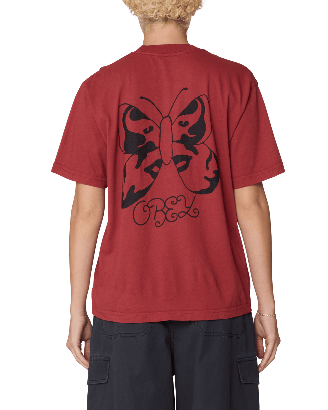 Obey - Flutter Face - Red Ochre -