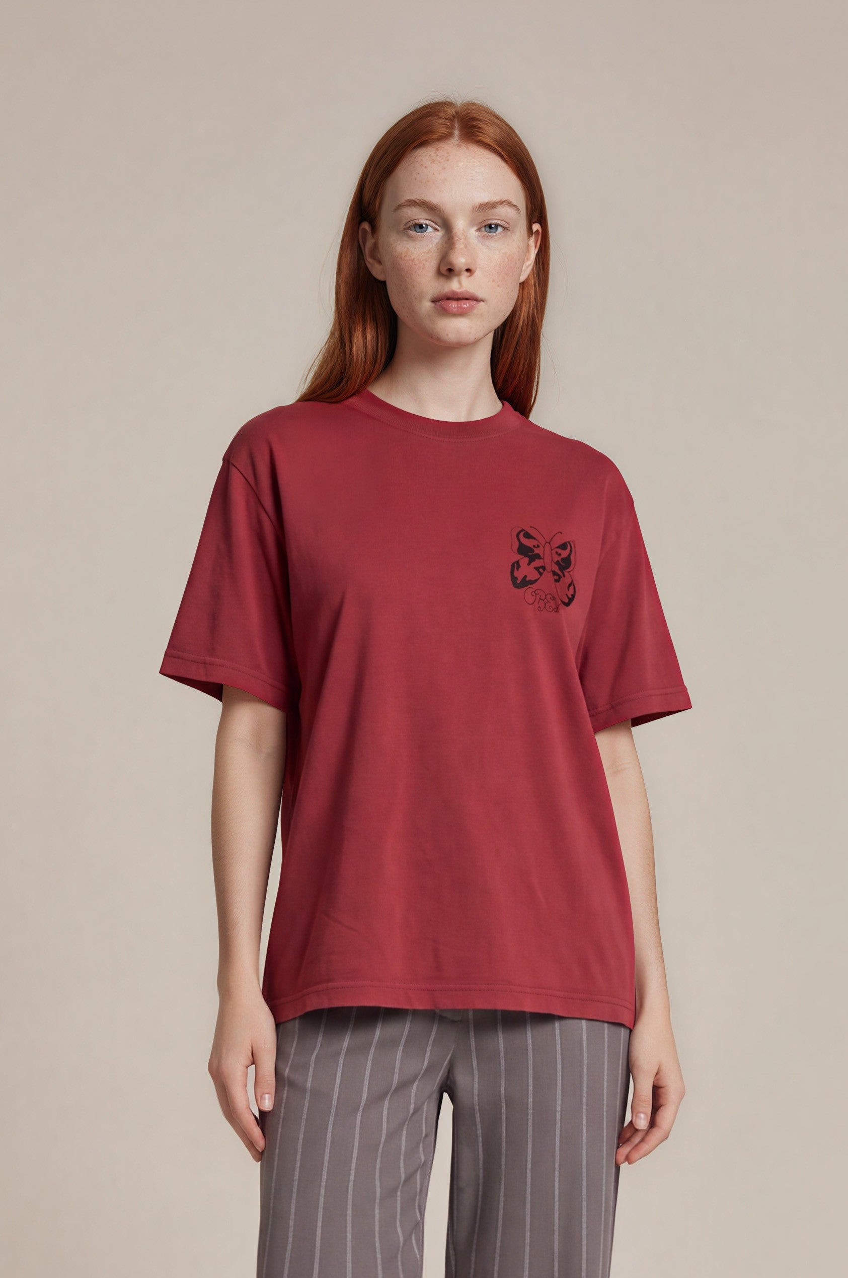 Obey - Flutter Face - Red Ochre -