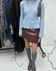 SAEMDI - PIA FRILL MOCK NECK KNIT -