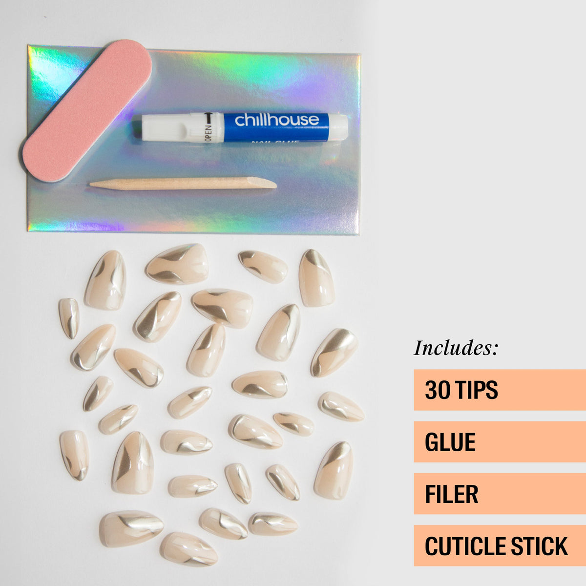 Chillhouse - Tipsy Tinsel Press-Ons -