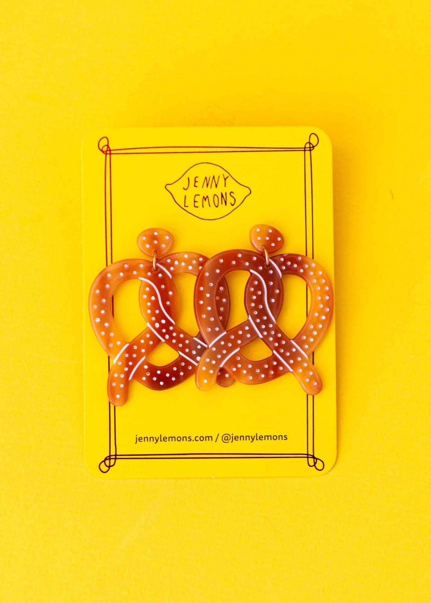 Jenny Lemons - Pretzel Acetate Earrings -