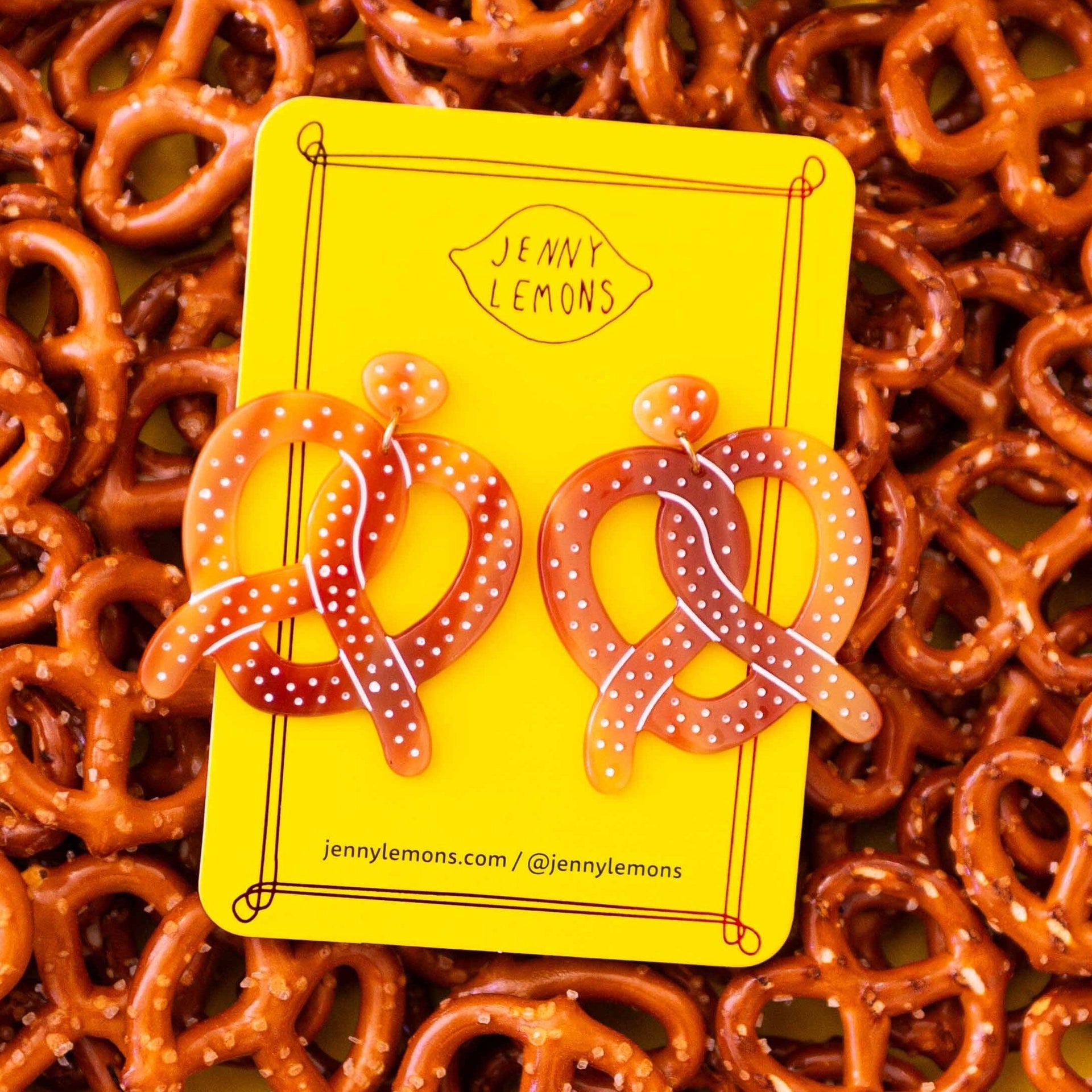 Jenny Lemons - Pretzel Acetate Earrings -