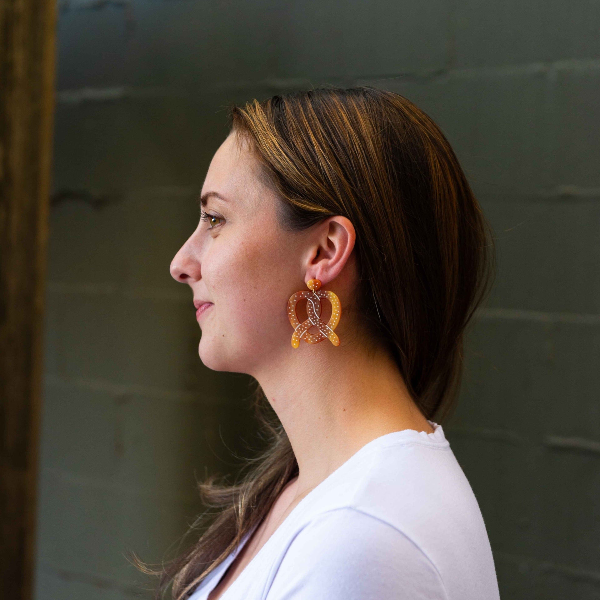 Jenny Lemons - Pretzel Acetate Earrings -