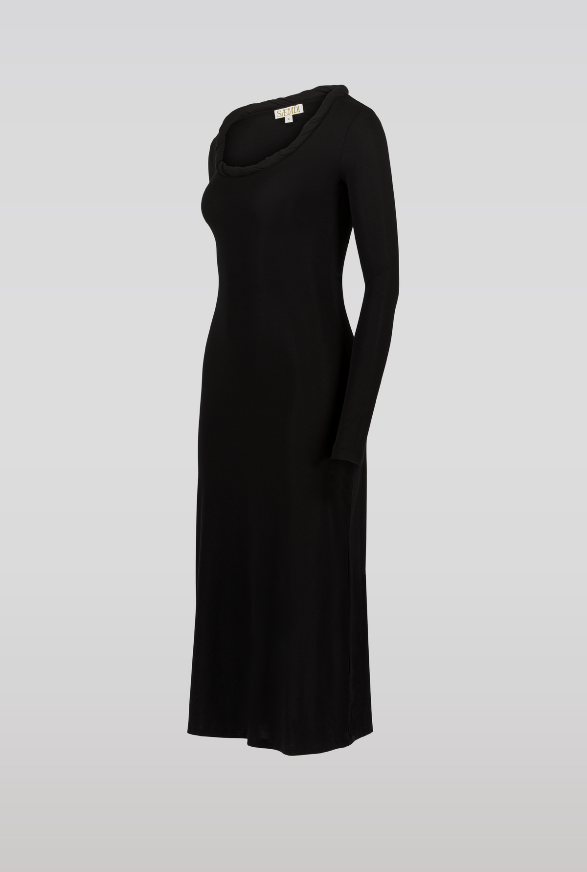 SAEMDI - MANON ROLLED NECK MIDI DRESS -