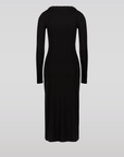 SAEMDI - MANON ROLLED NECK MIDI DRESS -