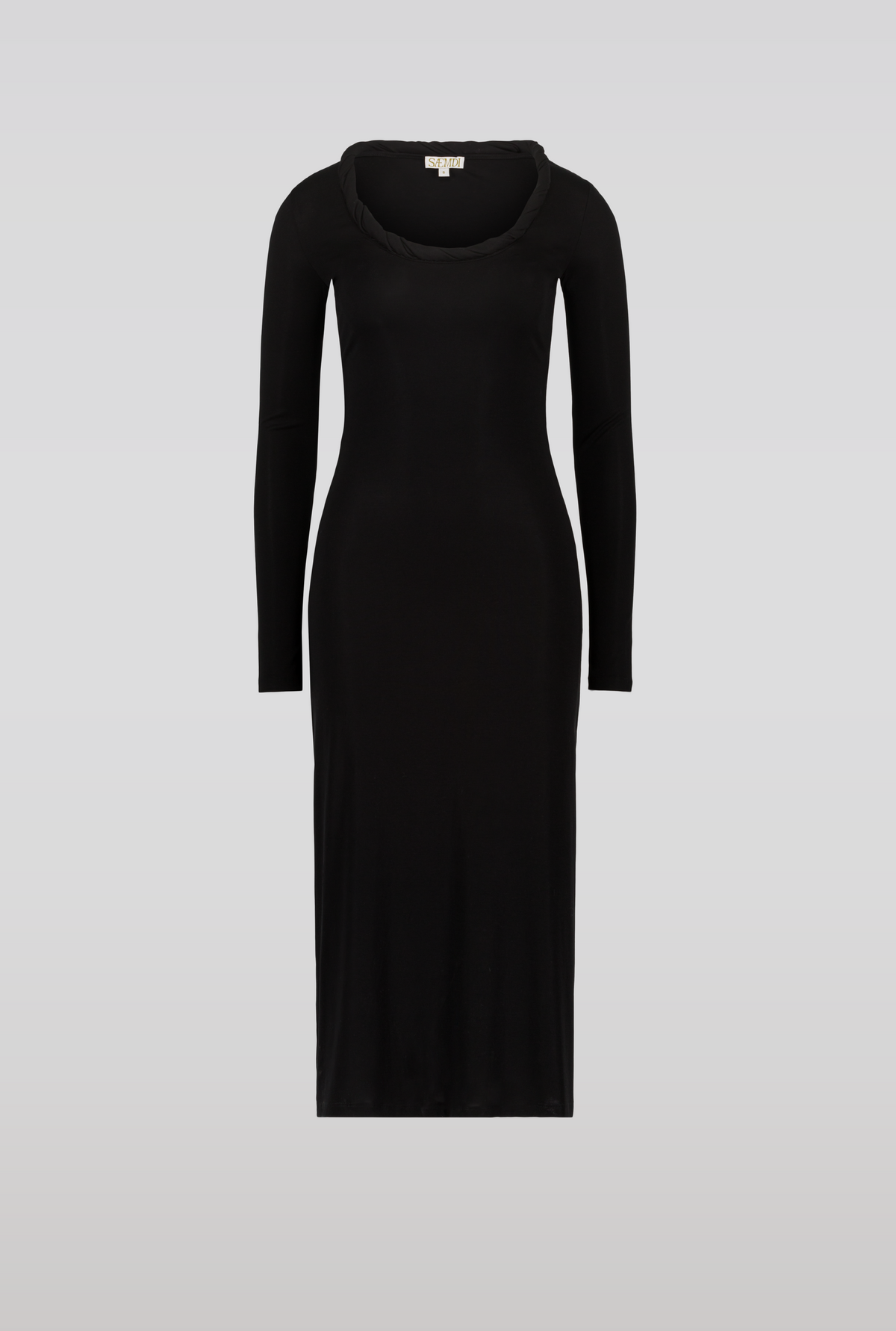 SAEMDI - MANON ROLLED NECK MIDI DRESS -