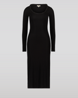 SAEMDI - MANON ROLLED NECK MIDI DRESS -