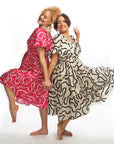 Boyko - Suzy Dress - Black/Ivory Squiggle -