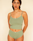 Rat Boi - Scoop Back Cami - Sage -