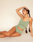 Rat Boi - Scoop Back Cami - Sage -