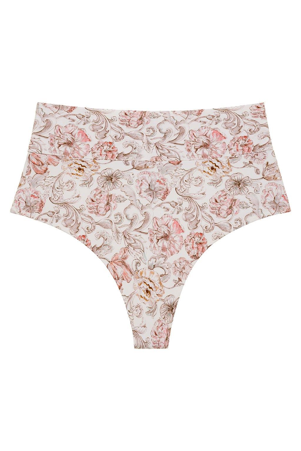 Montce - Venecia Floral Added Coverage High Rise Bikini Bottom -