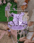 Wander! Bow Harness Kit Lilac - Silver - FURRY MUSE WAN-HKIT-XS-LI-SI