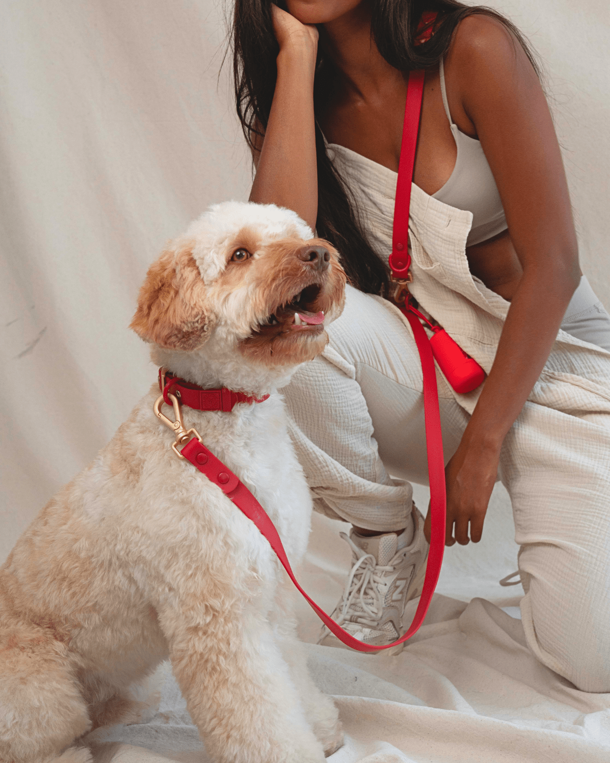 Furry Muse - Wander! Waterproof Collar - Cherry -