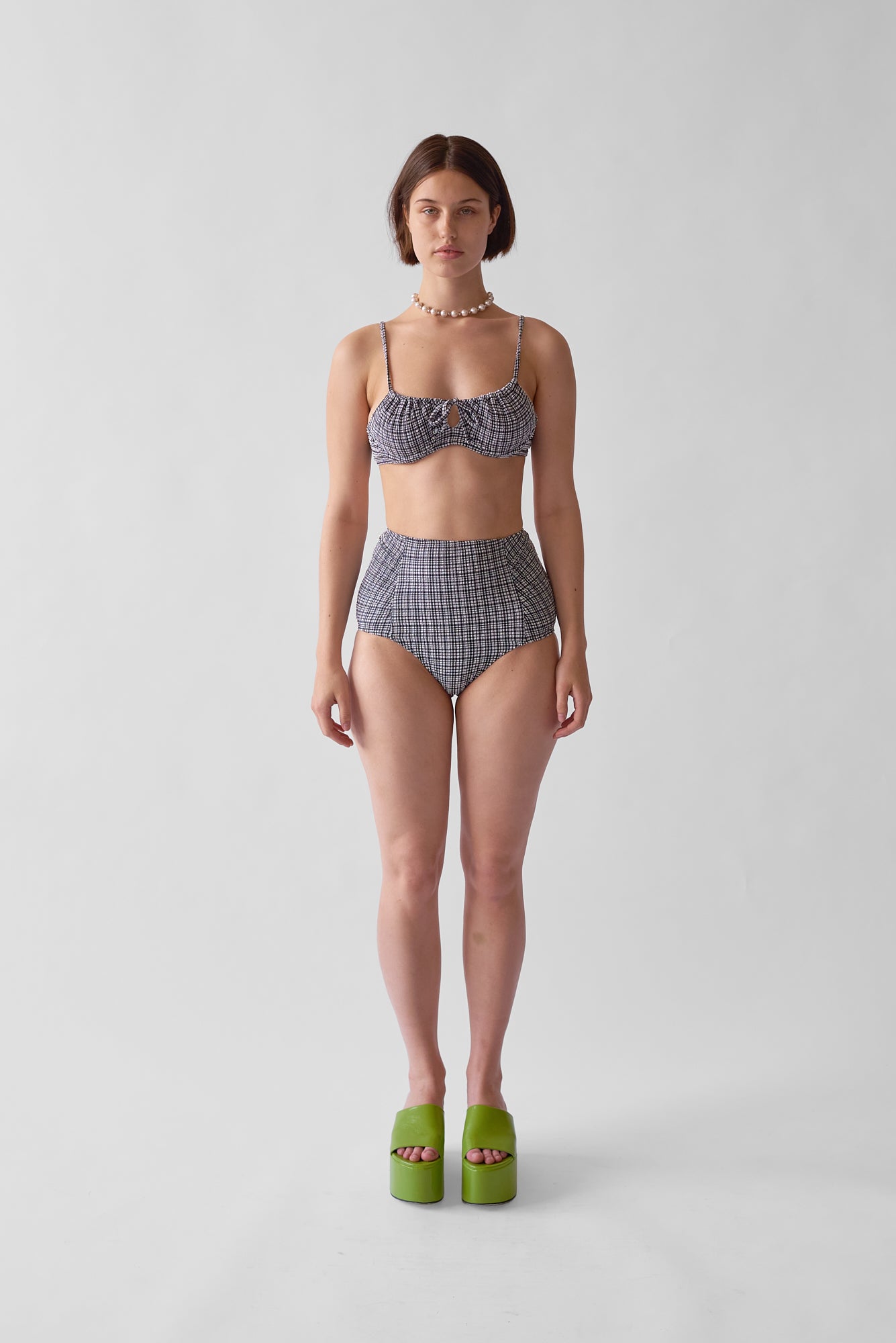 WRAY - Neve Bikini Bottom - Graphic Gingham -