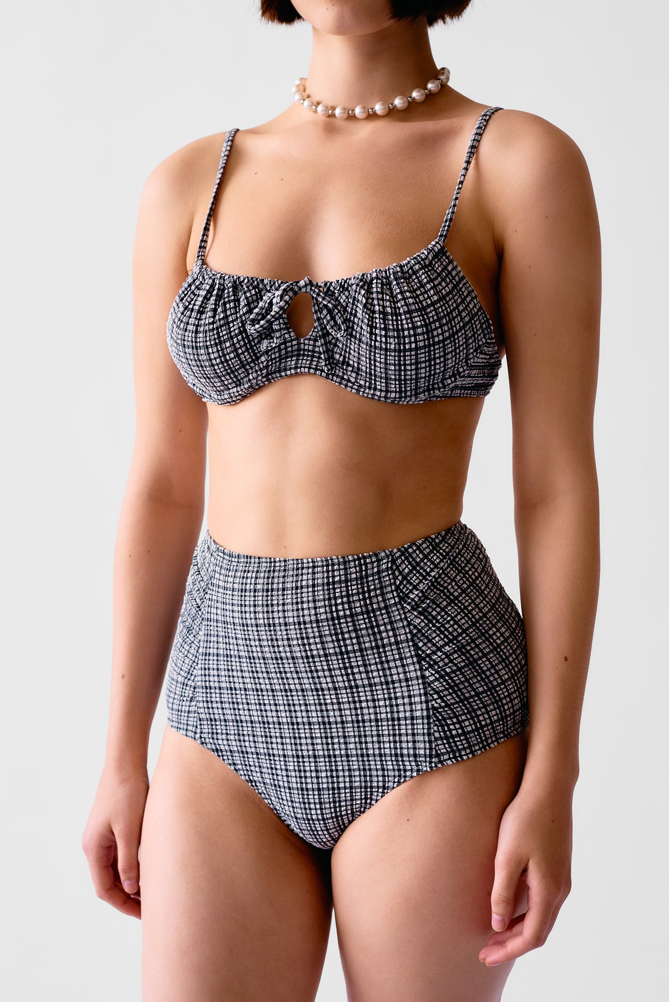 WRAY - Neve Bikini Bottom - Graphic Gingham -