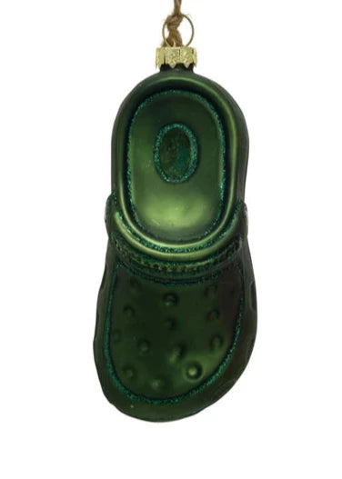 Garden Clog Ornament - Green