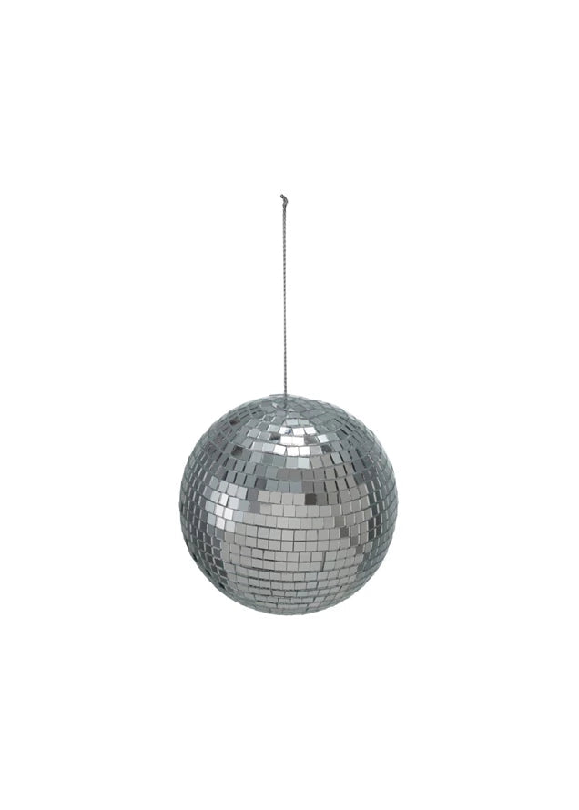 Large Glass Mosaic Ornament - Silver