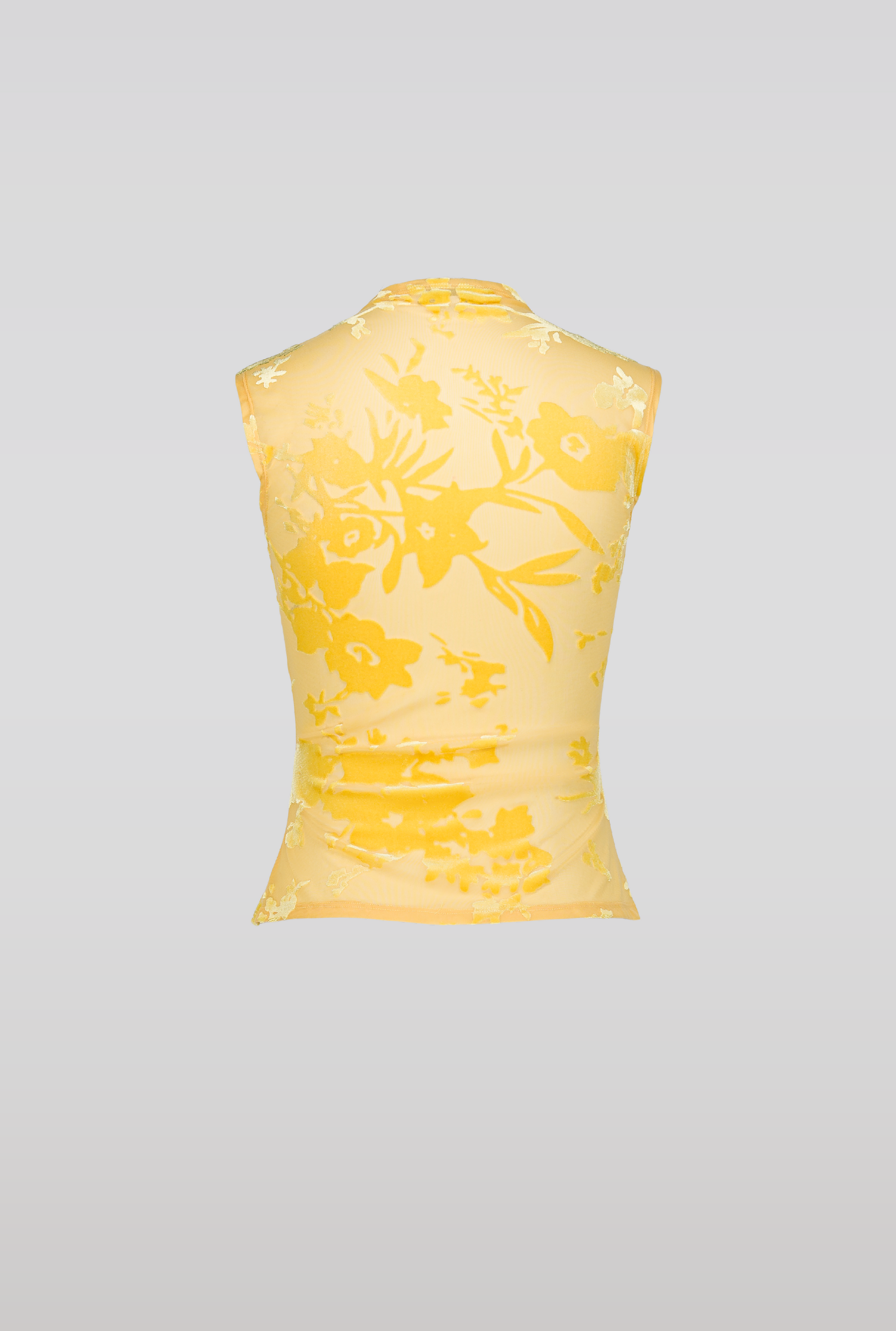 SAEMDI - AIKO FLORAL BURNOUT VELVET TOP -