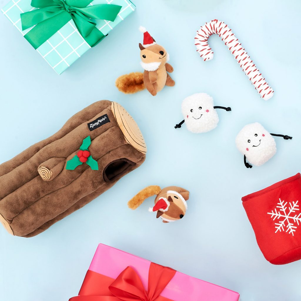 Zippy Paws - Holiday Burrow - Yule Log -