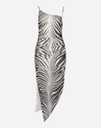Zuri Zebra Mesh Dress