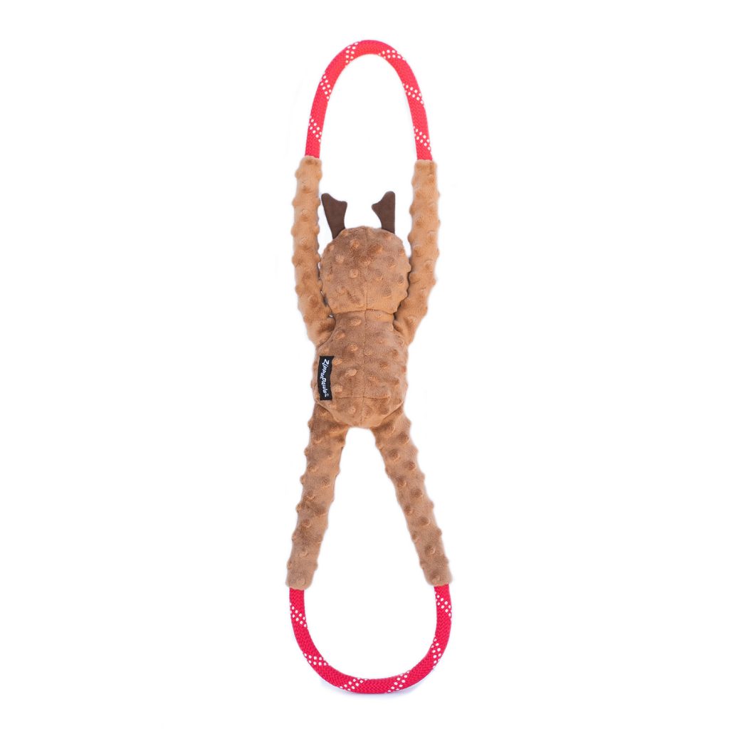 Zippy Paws - Holiday RopeTugz - Reindeer -