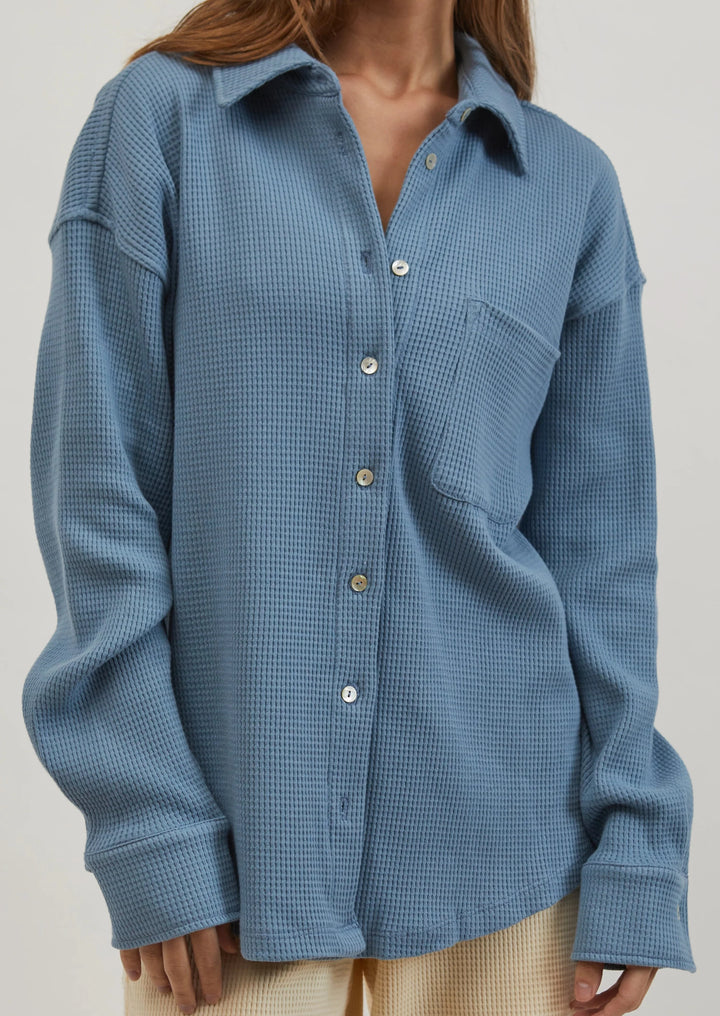 Thermal Button Down - Spring Lake - offe market