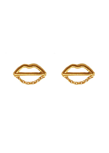 Kaylee Chain Studs - Gold - offe market