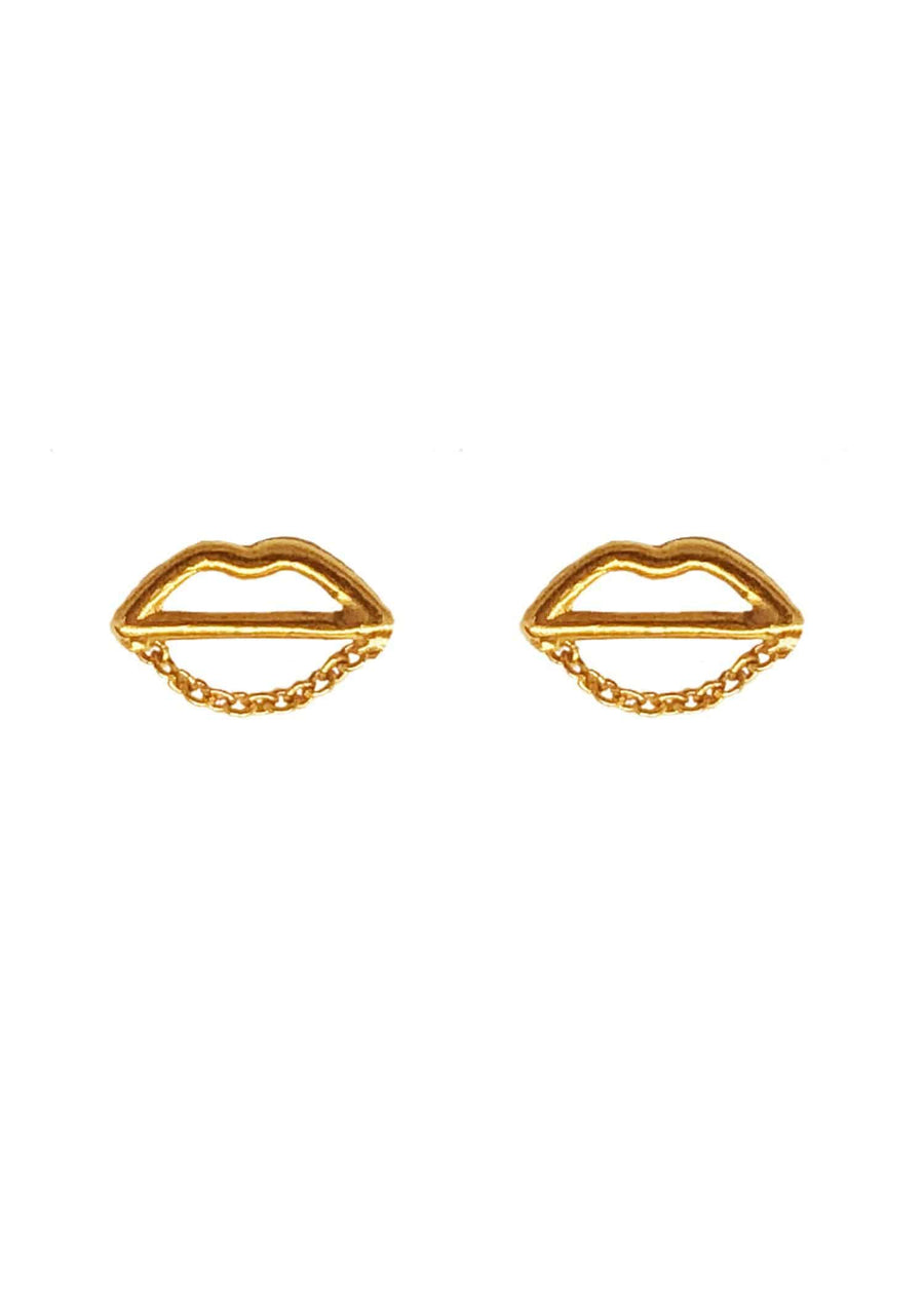 Kaylee Chain Studs - Gold - offe market