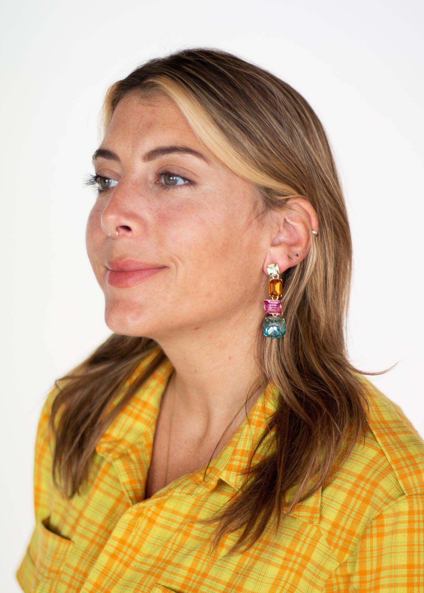 Jewel Drop Earrings - offe market