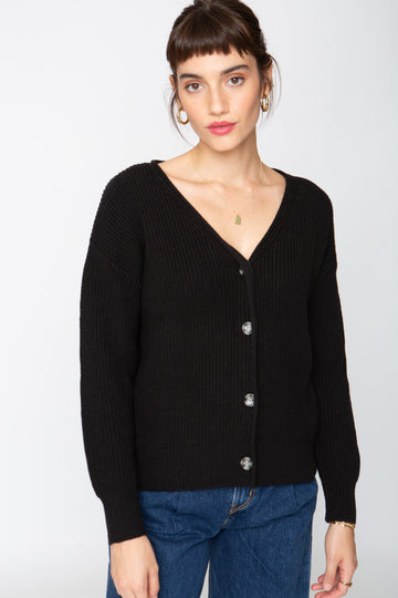 The Cardigan -  Black