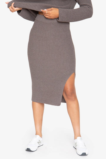 Jada Midi Skirt - Grey
