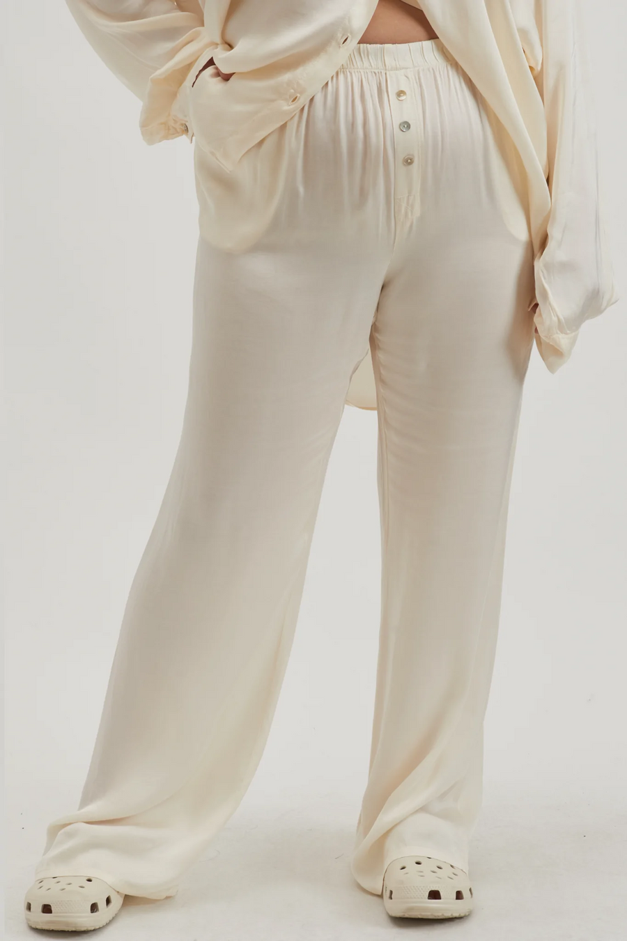 Silky Pant - Creme - offe market