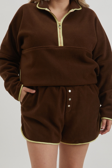 Polar Fleece Short - Chocolate
