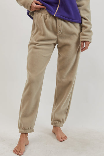 Polar Fleece Sweatpant - Stone