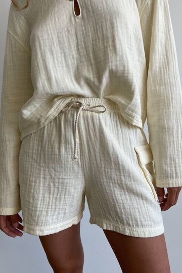 Bubble Cargo Short - Creme